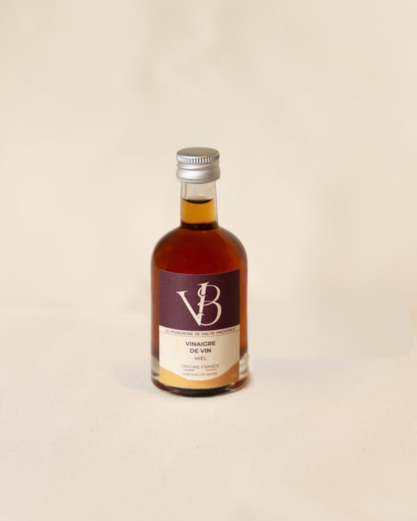 Bouteille de vinaigre de vin au miel 10 cl – La Vinaigrerie de Haute-Provence
