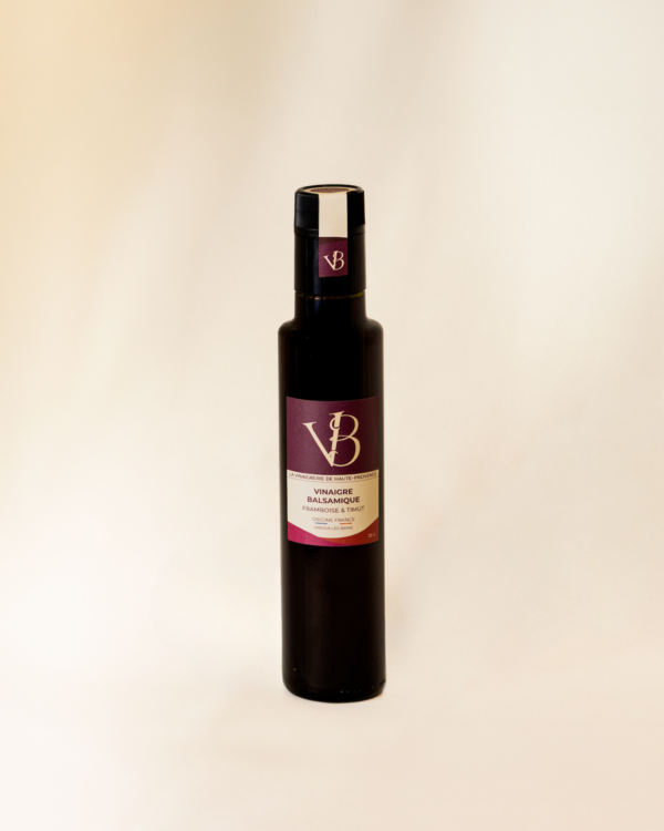Vinaigre balsamique Framboise & Timut Bouteille 25 cl Bouteille de vinaigre balsamique Framboise et poivre de Timut – La Vinaigrerie de Haute-Provence