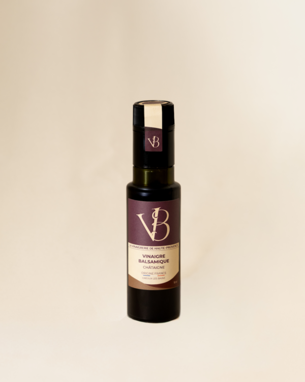 Bouteille de vinaigre balsamique à la châtaigne 10 cl – La Vinaigrerie de Haute-Provence