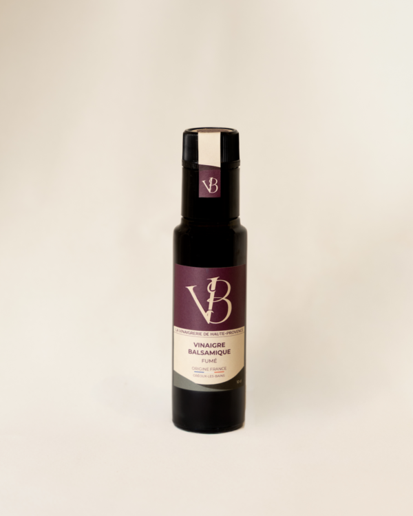 Bouteille de vinaigre balsamique fumé 10 cl – La Vinaigrerie de Haute-Provence