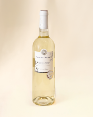 Bouteille de vin blanc "Coteaux Varois en Provence" du Vignoble Arnaud, médaille d’or 2025